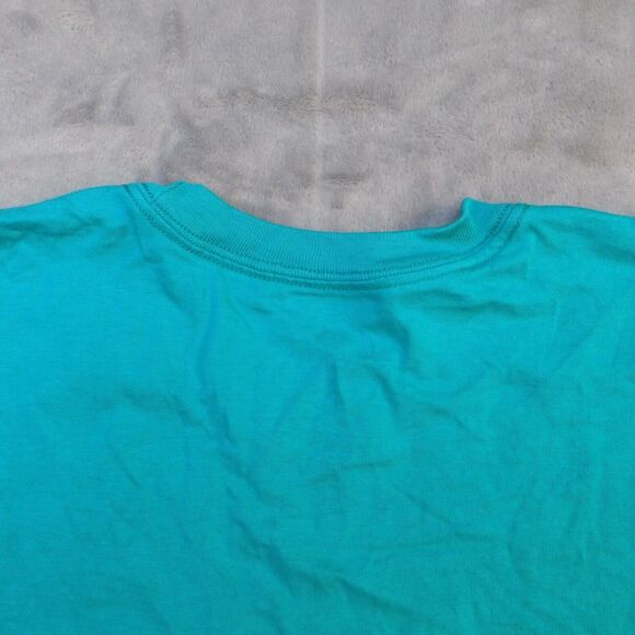 Nike TShirt Women Small Blue Lightweight Casual Regular Fit Cotton Turquoise - Picture 6 of 11